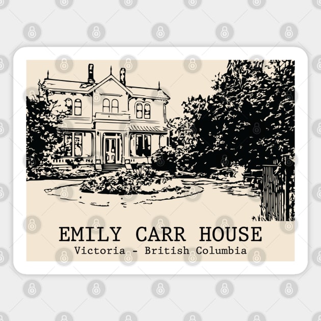 Emily Carr House - Victoria BC Magnet by Lakeric